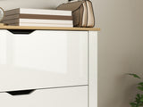 Slim Shoe Cabinet, Narrow Shoe Cupboard with 2 Flip Drawers, Adjustable Shelves for 12 Pairs of T3398P344558
