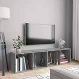 Book Cabinet/TV Cabinet Grey Sonoma 143x30x36cm Engineered Wood 815271