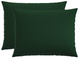 Cushion with Pillow HEERLEN 2 pcs Dark Green Fabric 928336