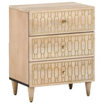 ZNTS Bedside Cabinet 50x33x60 cm Solid Wood Mango 358257