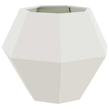 Planter 2 pcs White 75 x 75 x 60 cm Steel 884041