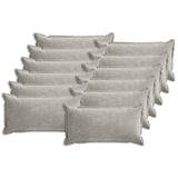 Cushion Cover 12 pcs HOUTEN Light Grey 40 x 80 cm 918228