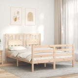 Bed Frame without Mattress Small Double Solid Wood 3194281