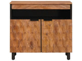 Sideboard Acacia Brown Finish 60 x 33 x 75 cm Solid Mango Wood 4017925