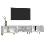 ZNTS TV Cabinet High Gloss White 180x31.5x40 cm Engineered Wood 816258