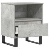 Bedside Cabinets 2 pcs Concrete Grey 40x35x50 cm Engineered Wood 830645