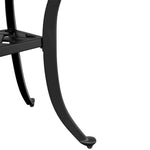 ZNTS Garden Table Black 53x53x53 cm Cast Aluminium 4002816