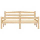 Bed Frame without Mattress Solid Pinewood 140x200 cm 322064