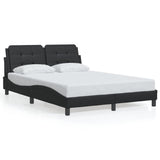 Bed Frame without Mattress "Zadar" Black 140x200 cm Faux Leather 3208184