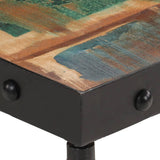 Coffee Table with Wheels Solid Reclaimed Wood 100x55x26 cm 371684