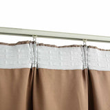 Blackout Curtains with Hooks 2 pcs Taupe 140x245 cm 134481