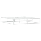 Bed Frame without Mattress White 180x200 cm Super King Metal 4017427