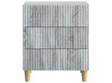Bedside Cabinet Grey Sonoma 43 x 41 x 66.5 cm Engineered Wood 894561