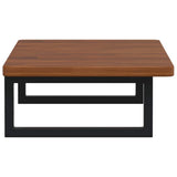 Basin Shelf Wall Mounted Steel and Solid Wood Oak 3302345