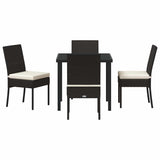 Garden Dining Set 5 pcs Cream Powder-Coated Steel 3379220