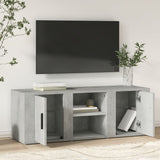 TV Cabinet Concrete Grey 100x31.5x35 cm Engineered Wood 819432