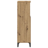 Bathroom Cabinet Artisan Oak 30x30x100 cm Engineered Wood 857112