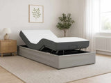 Electric Adjustable Bed Frame Light Grey 200 x 80 x 33.5 cm 42037282