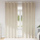 Blackout Curtains 2 pcs Cream 140 x 260 cm Velvet 4107182