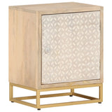 Bedside Cabinet 40x30x50 cm Solid Wood Mango and Iron 372009