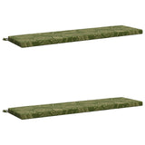 2-Piece Bench Cushions SOEST 2 pcs 100% Polyester Leaf Design 949009