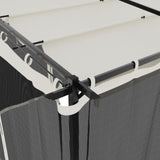 Gazebo with Mesh Walls Cream 6x3 m Steel 4003914