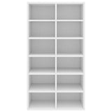 800396 Shoe Rack White 54x34x100,5 cm Engineered Wood