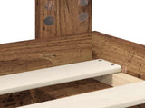 Bed Frame with Headboard Old Wood 100 x 200 cm Solid Pine Wood 3411053