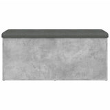 Storage Bench Concrete Grey 102x42x45 cm Engineered Wood 835057