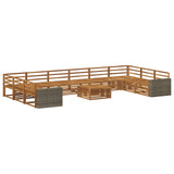 Sofa Sets 11 pcs Solid Acacia Wood 3383937