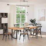 Dining Table Legs V-Shape 2 pcs Anthracite 80x cm Steel 4012650