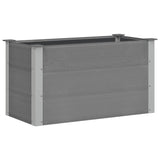Garden Raised Bed WPC 100x50x54 cm Grey 43603