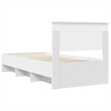 Bed Frame with Headboard White 80 x 200 cm Engineered Wood 3408900