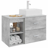 Bathroom Furniture Set 2 pcs Concrete Grey Engineered Wood 3403891