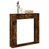 Fireplace Surround Smoked Oak 100x20x100 cm Engineered Wood 854575