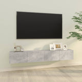 Wall TV Cabinets 2 pcs Concrete Grey 100x30x30 cm Engineered Wood 804548
