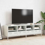 TV Cabinet White 135x39x43.5 cm Cold-rolled Steel 851333