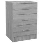 ZNTS Bedside Cabinets 2 pcs Grey Sonoma 38x35x56 cm Engineered Wood 815324