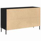 Sideboard Black Oak 100 x 36 x 60 cm Engineered Wood 862958