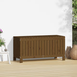 Garden Storage Box Honey Brown 108x42.5x54 cm Solid Wood Pine 823832