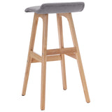 Bar Stool Light Grey Fabric 249575
