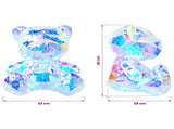Prismatic Iridescent LED Bear Multicolour 32 x 28 x 38 cm 42056635
