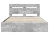 Bed Frame with Drawer Concrete Grey 120 x 200 cm Engineer Wood 3411845
