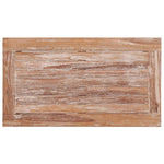 ZNTS Batavia Coffee Table 90x50x45 cm White Wash Solid Teak Wood 316036