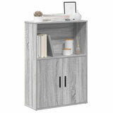 Bookcase Grey Sonoma 60x24x85 cm Engineered Wood 860414