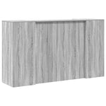 Reception Desk Grey Sonoma 180x50x103.5 cm Engineered Wood 3324210