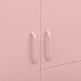 Wardrobe Pink 90x50x180 cm Steel 336247