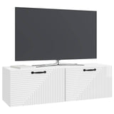 Wall-Mounted TV Cabinet High Gloss White 98 x 31 x 30 cm 898729