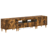 3 Piece LED TV Cabinet Smoked Oak Engineered Wood 3416504
