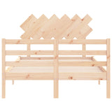 Bed Frame without Mattress Small Double Solid Wood 3195256